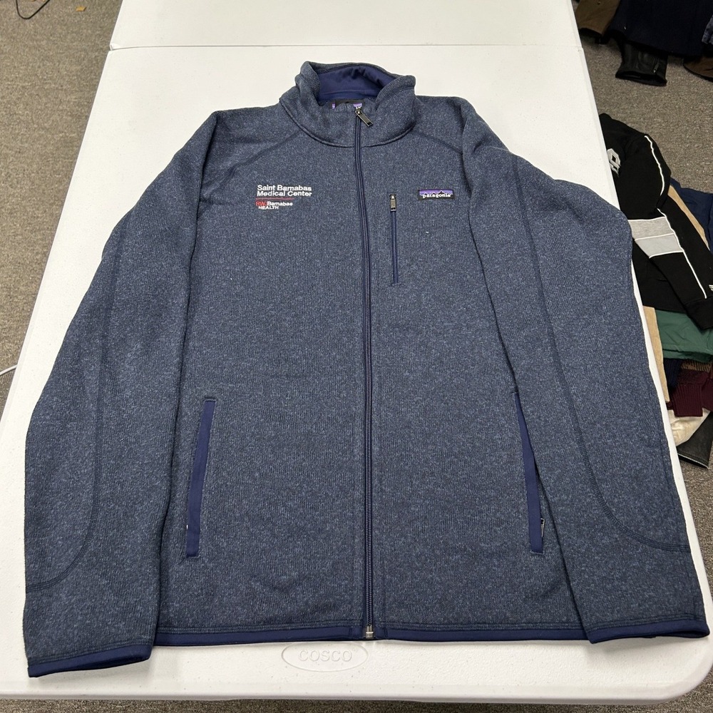 Patagonia Better Sweater Jacket Mens Large Blue Full Zip Fleece Saint Barnabas